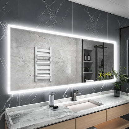 SmartGlow 36x55" Rectangular Dimmable LED Frameless Anti-Fog Bathroom Vanity Mirror