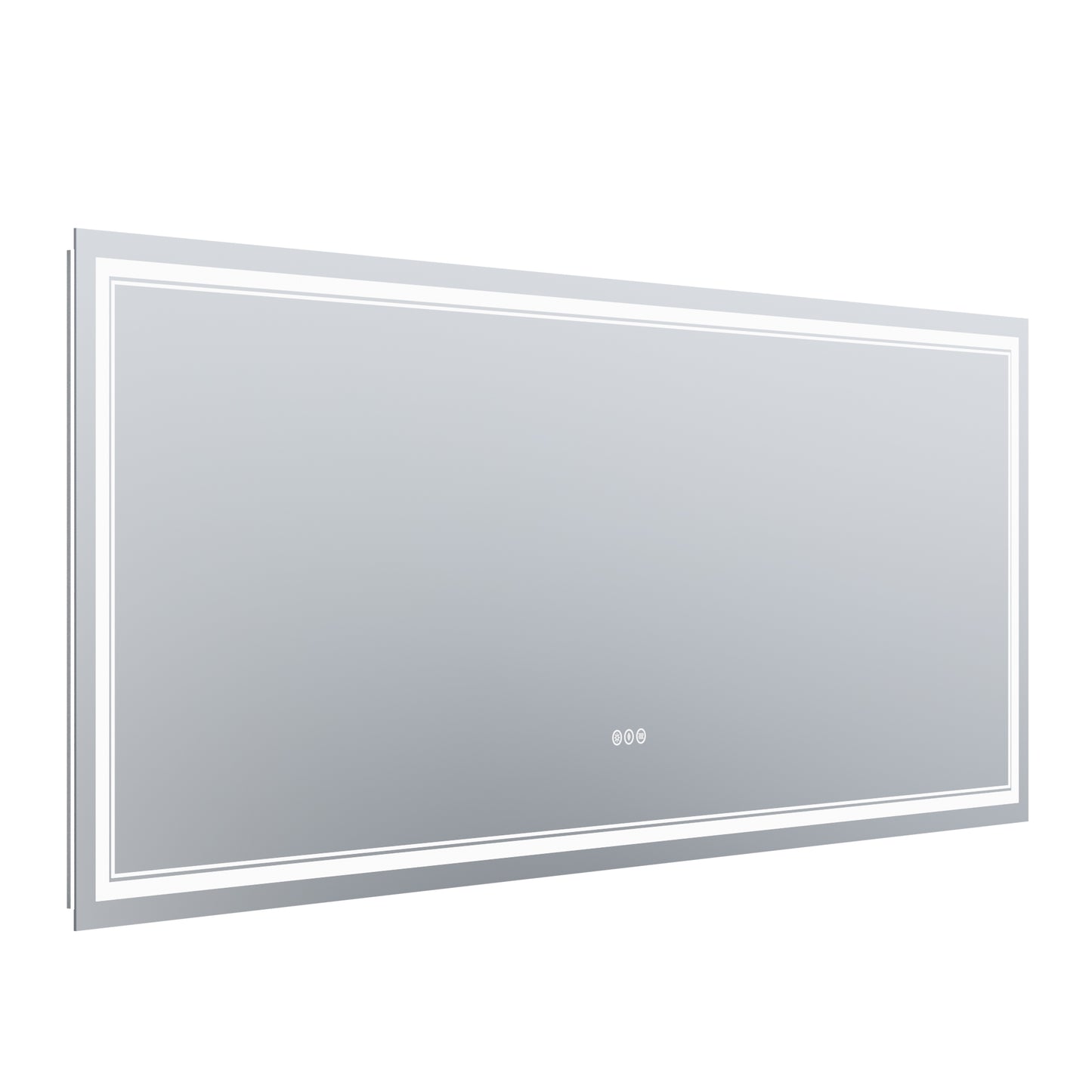 GlareGuard 31.9x83.8" Rectangular Anti-Fog Dimmable Backlit LED Bathroom Vanity Mirror