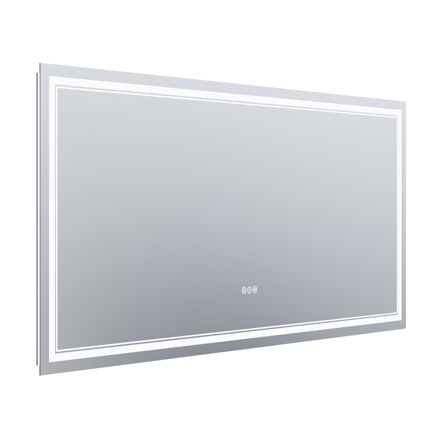 GlareGuard 72x36" Rectangular Anti-Fog Dimmable Backlit LED Bathroom Vanity Mirror