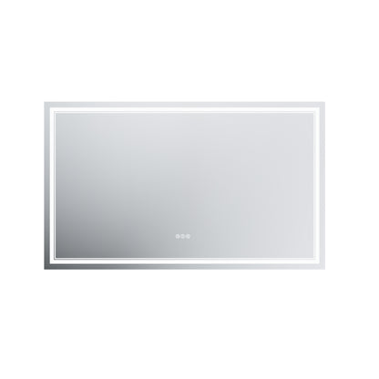 GlareGuard 36x60" Rectangular Anti-Fog Dimmable Backlit LED Bathroom Vanity Mirror