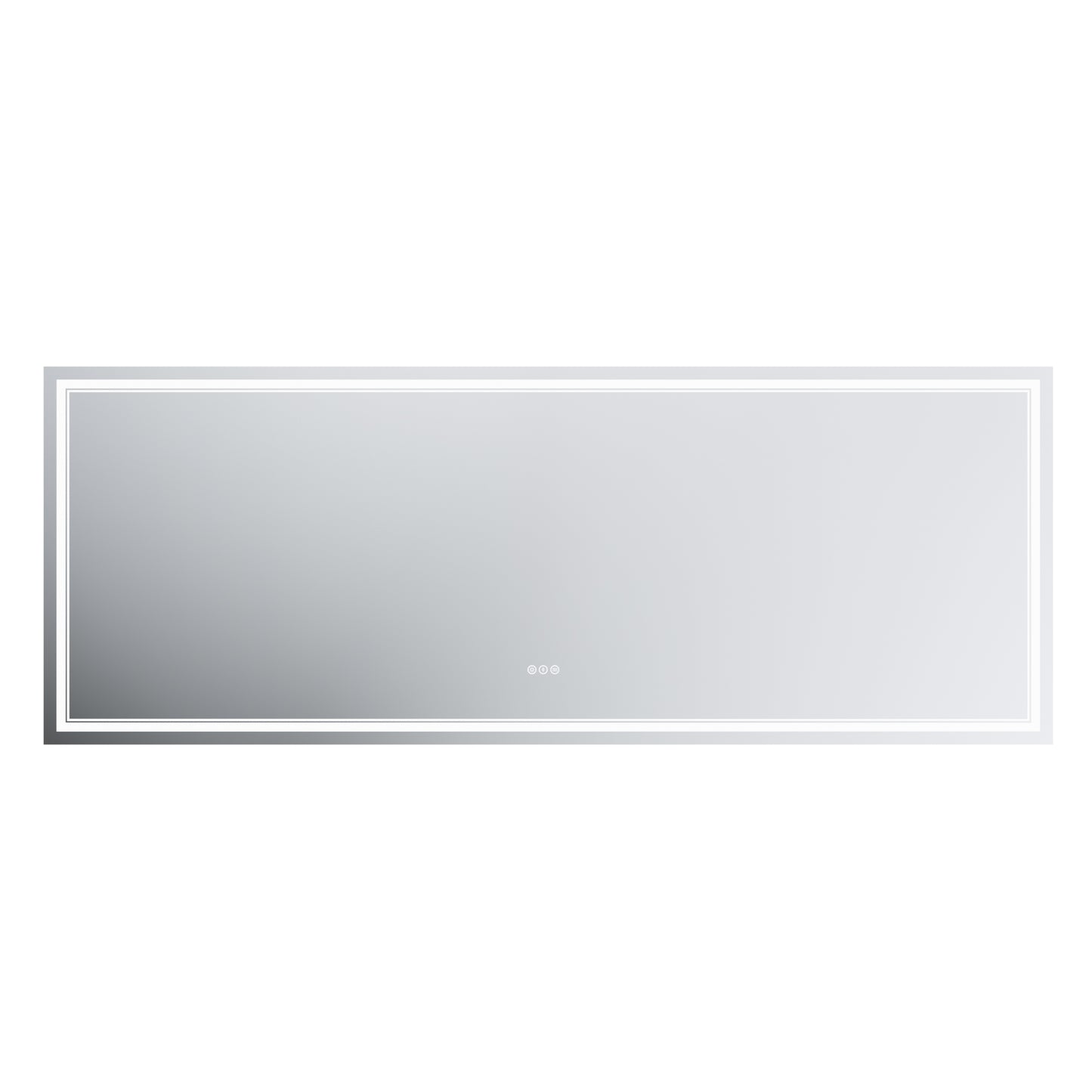 GlareGuard 36x96" Rectangular Anti-Fog Dimmable Backlit LED Bathroom Vanity Mirror