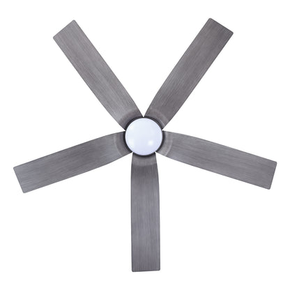 BreezeLite 56" Modern Farmhouse Brushed Bronze LED Ceiling Fan