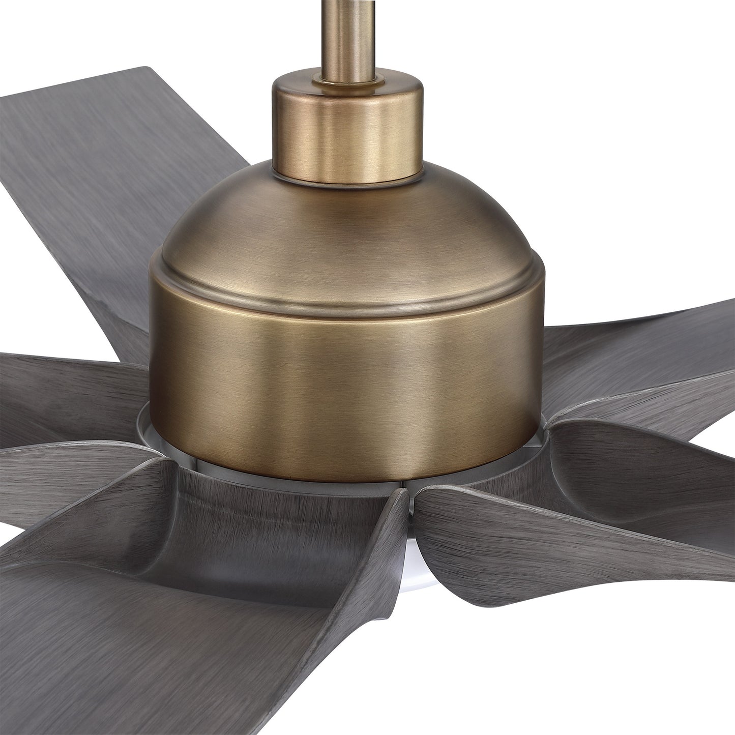 BreezeLite 56" Modern Farmhouse Brushed Bronze LED Ceiling Fan