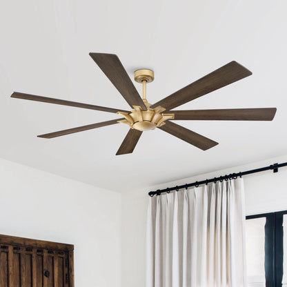 BreezeLite Modern Gold 72" Reversible 7-Blade Ceiling Fan