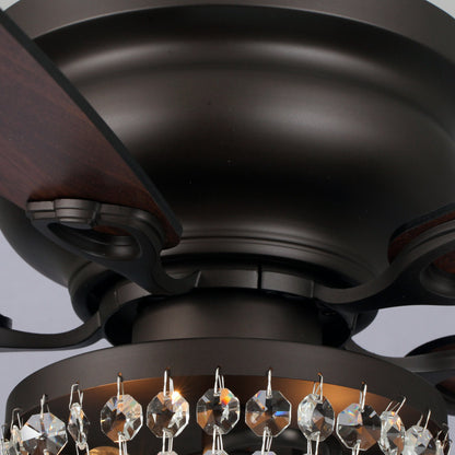 BreezeLite 48" Industrial Oil Rubbed Bronze Glass Ceiling Fan