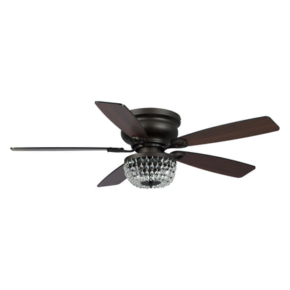 BreezeLite 48" Industrial Oil Rubbed Bronze Glass Ceiling Fan