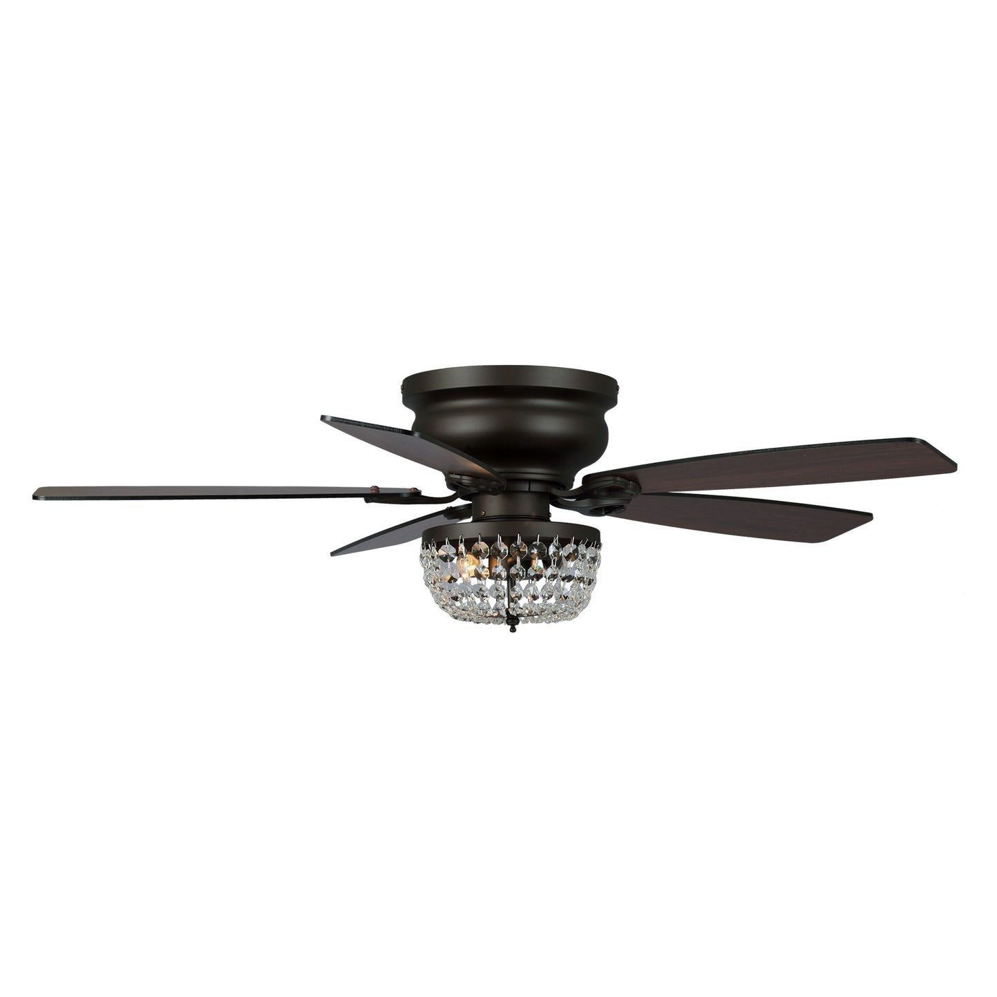 BreezeLite 48" Industrial Oil Rubbed Bronze Glass Ceiling Fan