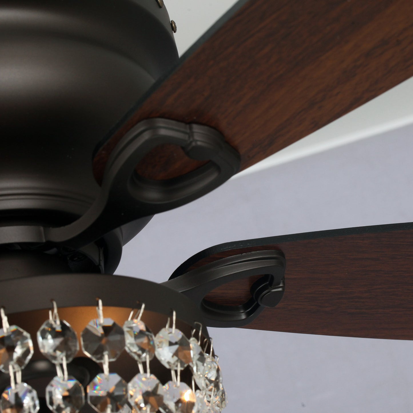 BreezeLite 48" Industrial Oil Rubbed Bronze Glass Ceiling Fan