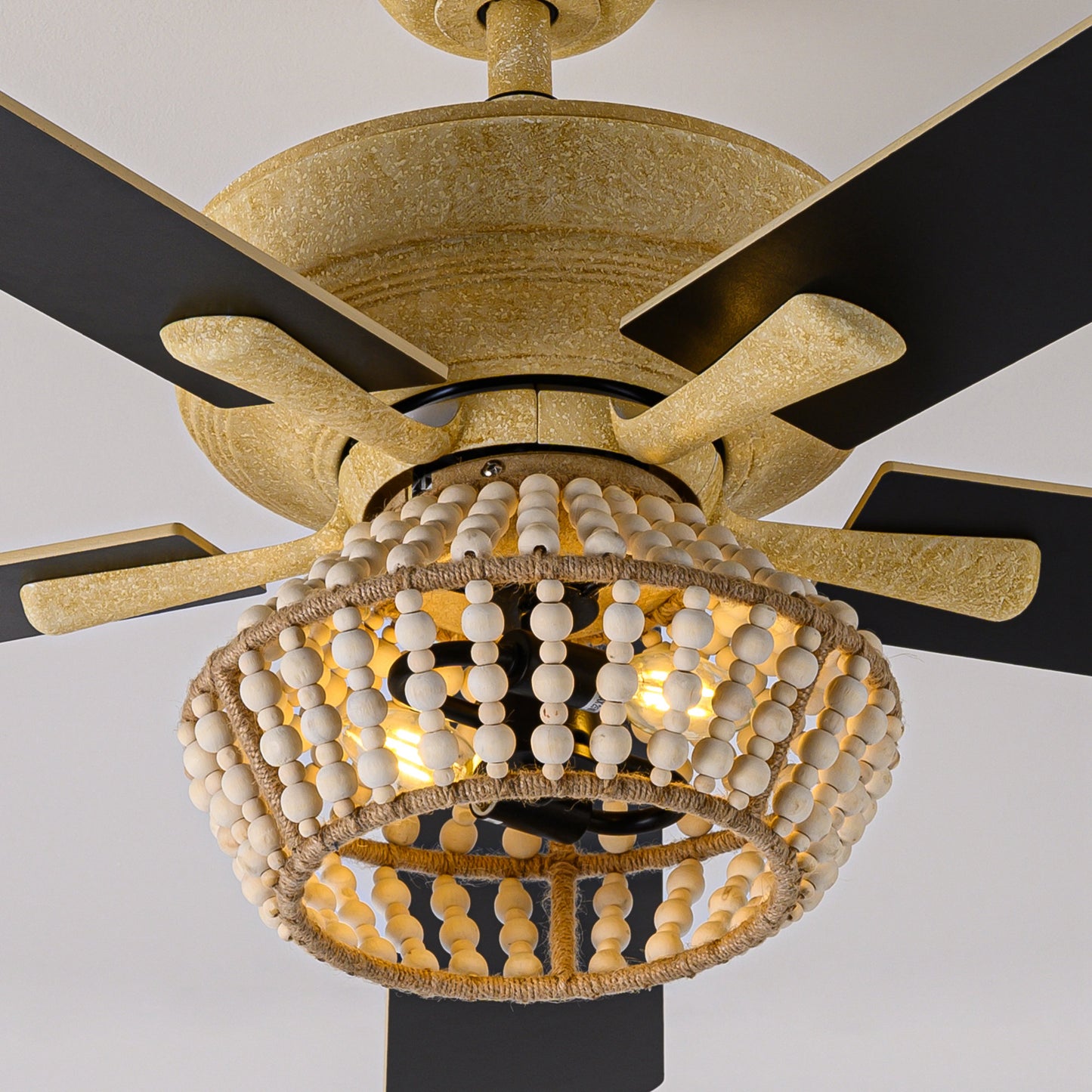 BreezeLite 52" Farmhouse Gold Weathered Reversible Blade Ceiling Fan