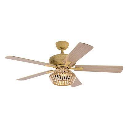 BreezeLite 52" Farmhouse Gold Weathered Reversible Blade Ceiling Fan