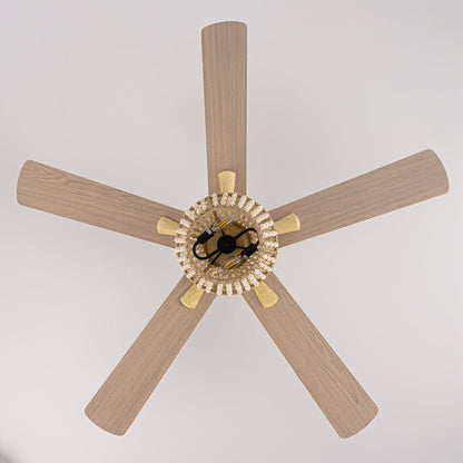 BreezeLite 52" Farmhouse Gold Weathered Reversible Blade Ceiling Fan