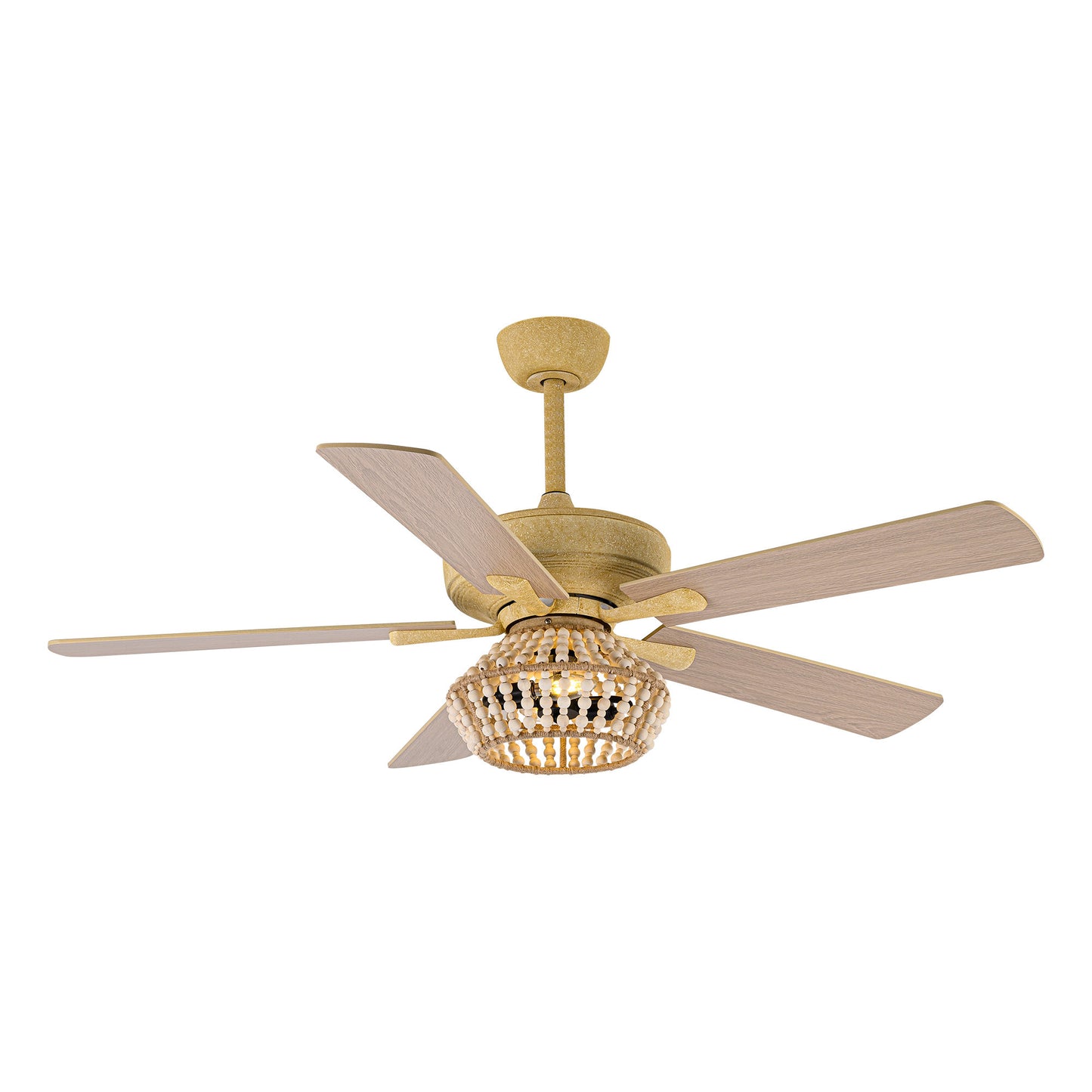 BreezeLite 52" Farmhouse Gold Weathered Reversible Blade Ceiling Fan