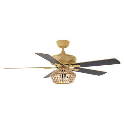 BreezeLite 52" Farmhouse Gold Weathered Reversible Blade Ceiling Fan