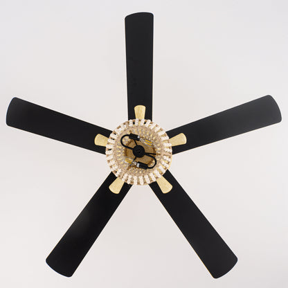 BreezeLite 52" Farmhouse Gold Weathered Reversible Blade Ceiling Fan