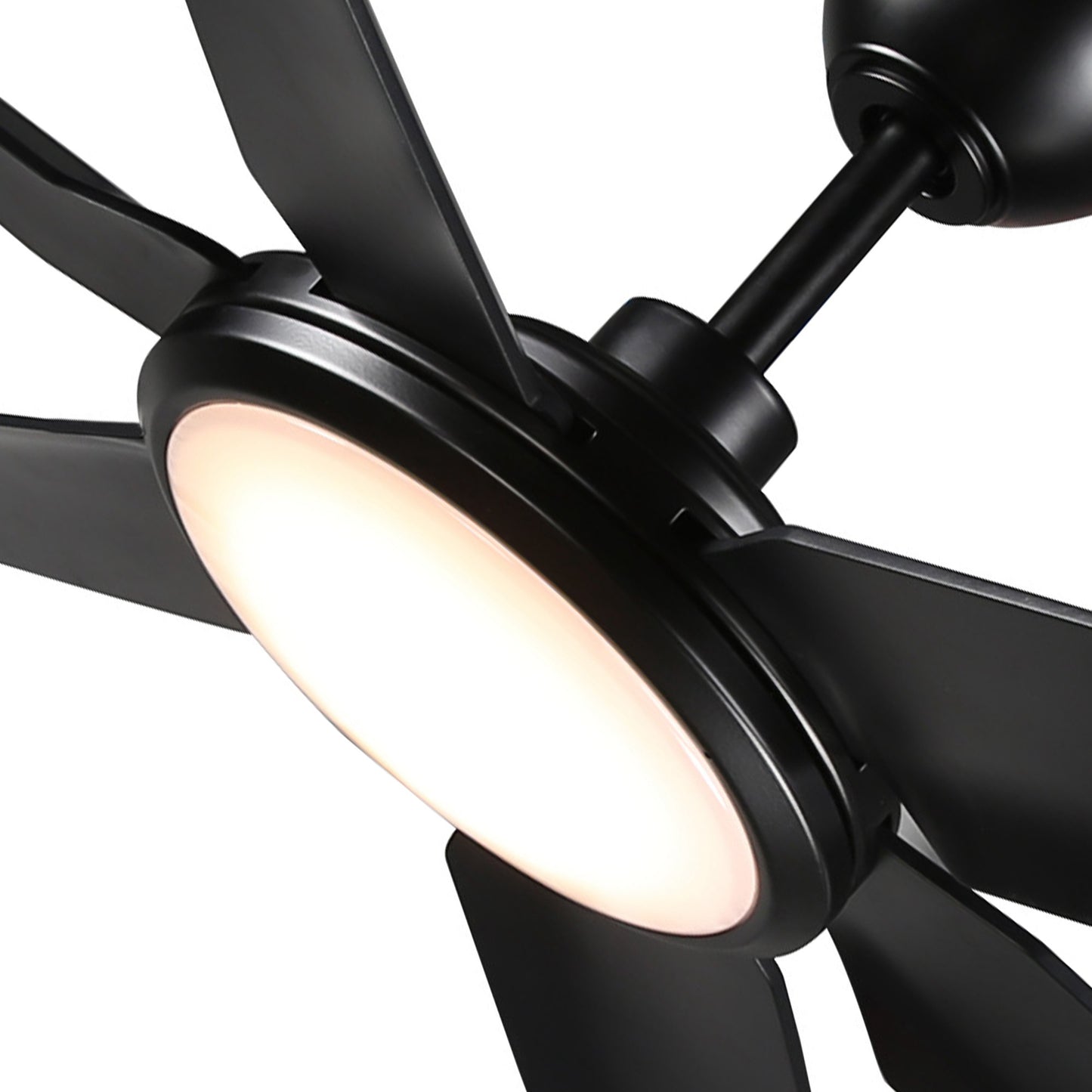 BreezeLite Modern 65" Matte Black LED Ceiling Fan