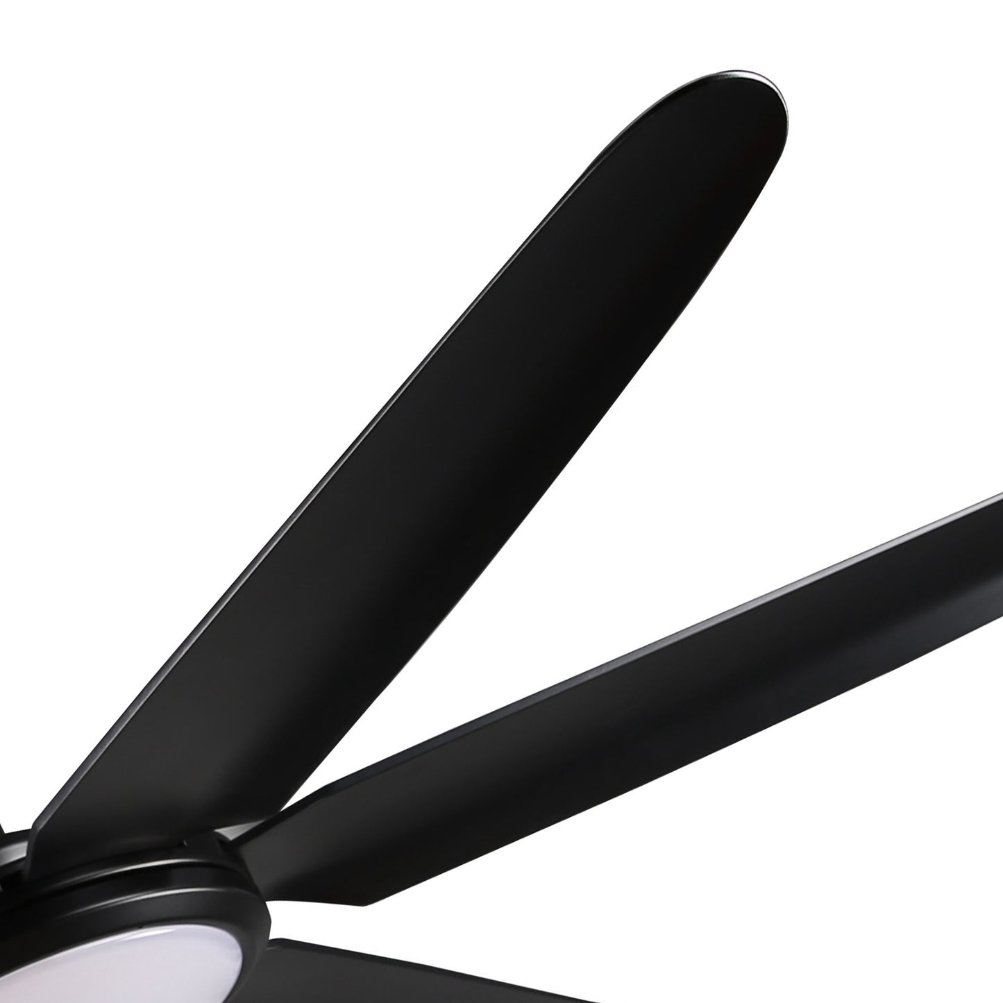 BreezeLite Modern 65" Matte Black LED Ceiling Fan