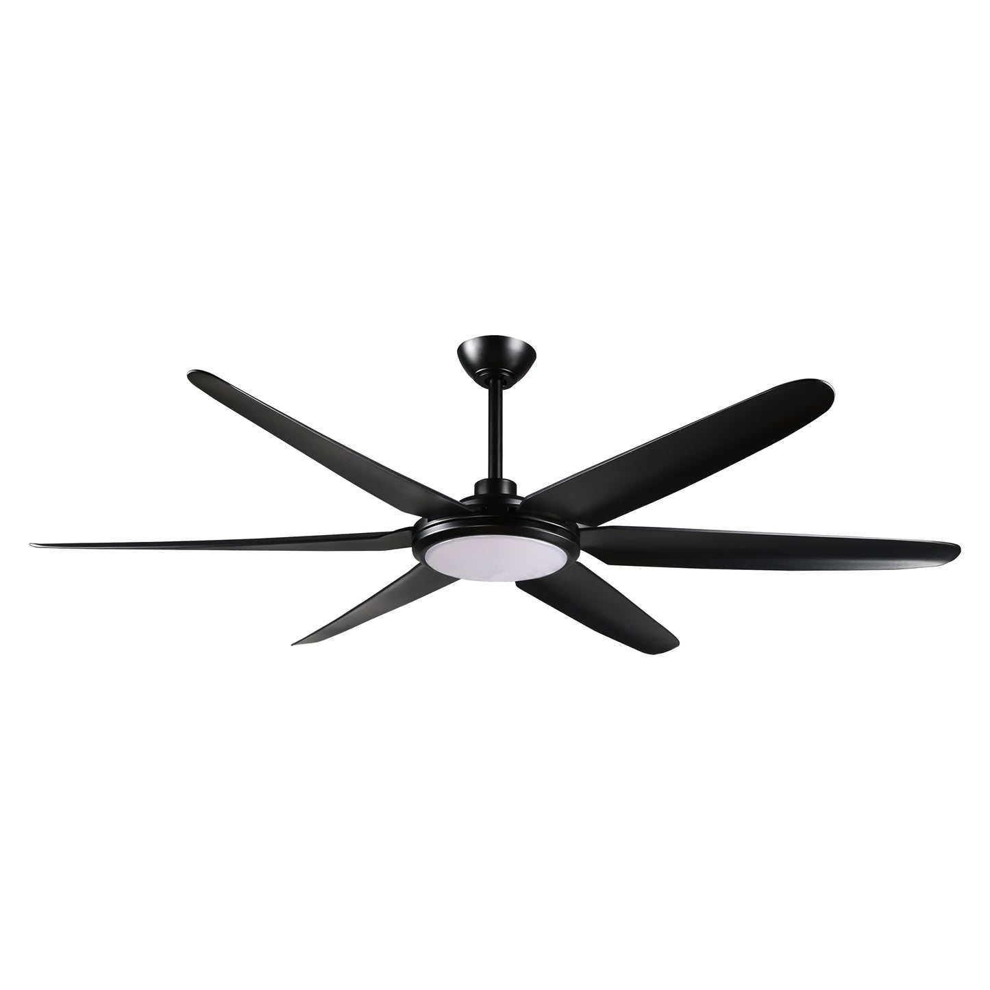 BreezeLite Modern 65" Matte Black LED Ceiling Fan