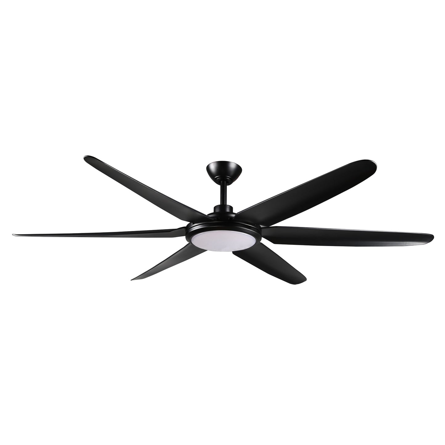 BreezeLite Modern 65" Matte Black LED Ceiling Fan