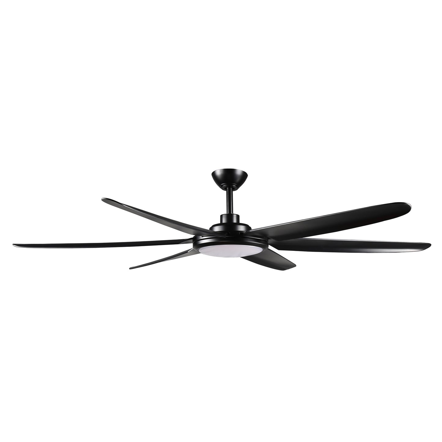 BreezeLite Modern 65" Matte Black LED Ceiling Fan