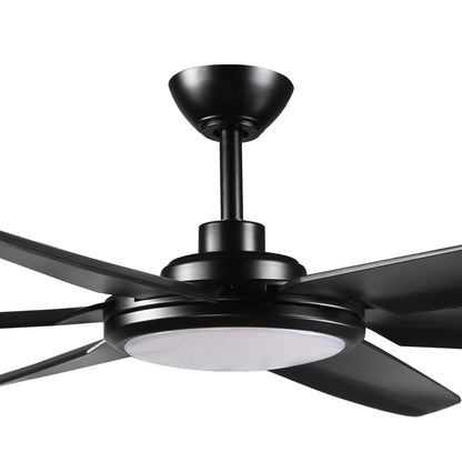 BreezeLite Modern 65" Matte Black LED Ceiling Fan