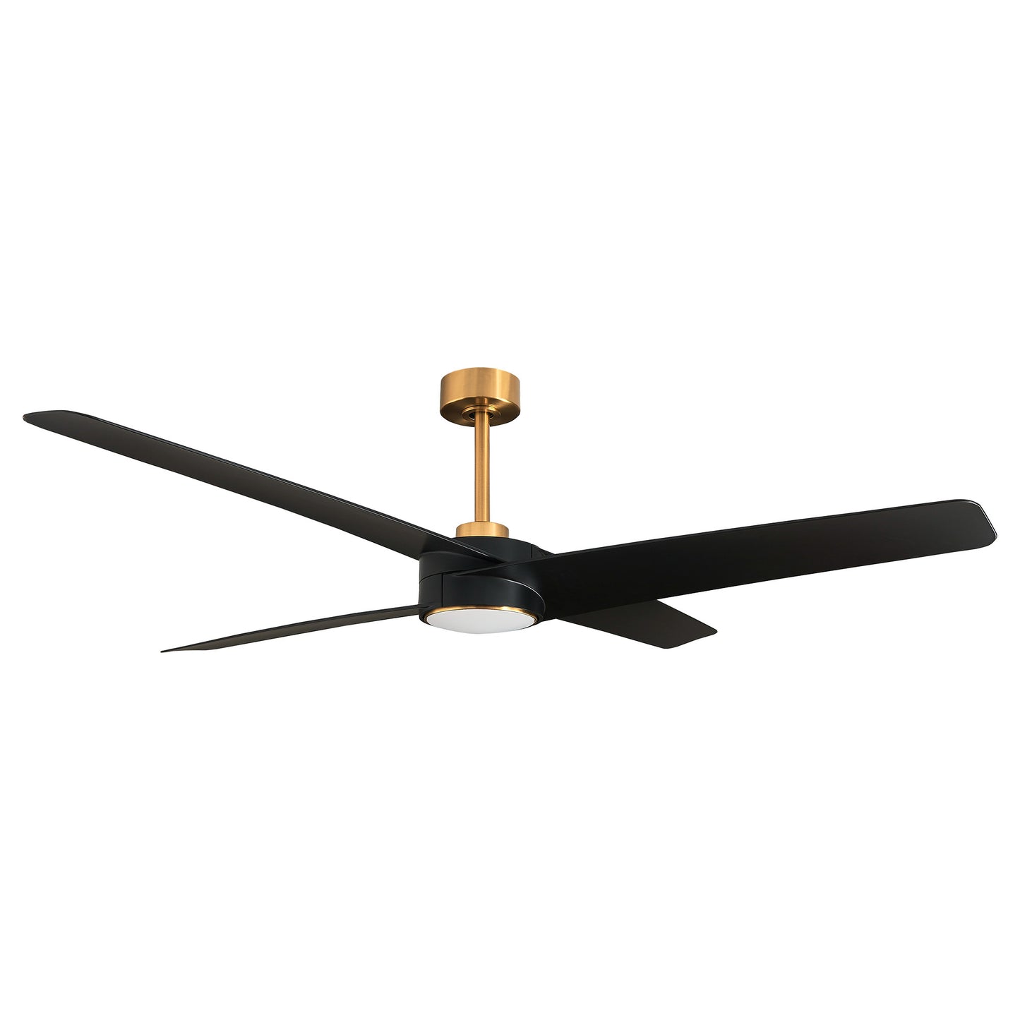 BreezeLite Modern 60" Gold and Black LED Ceiling Fan