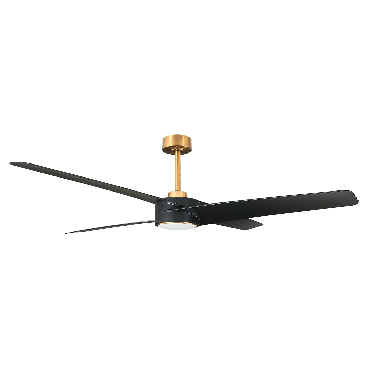 BreezeLite Modern 60" Gold and Black LED Ceiling Fan