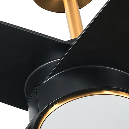 BreezeLite Modern 60" Gold and Black LED Ceiling Fan