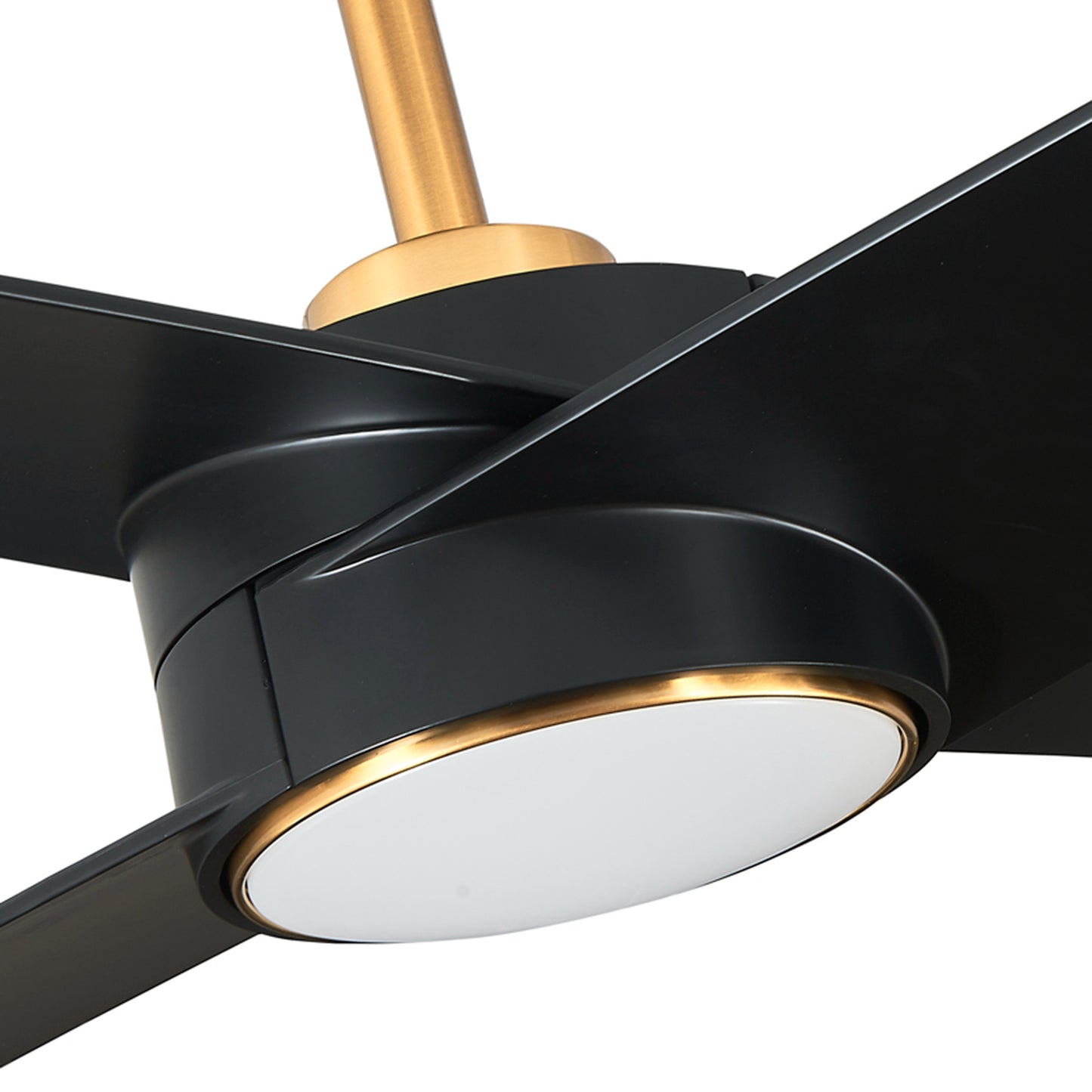 BreezeLite Modern 60" Gold and Black LED Ceiling Fan