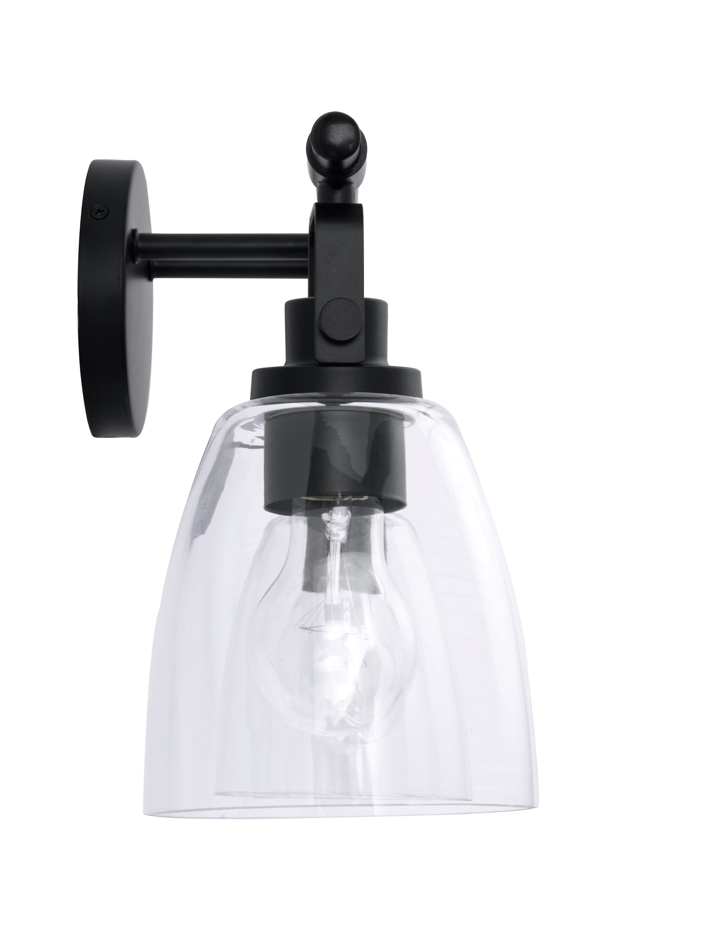 Brilliance Modern Farmhouse 2-Light Black Vanity Light