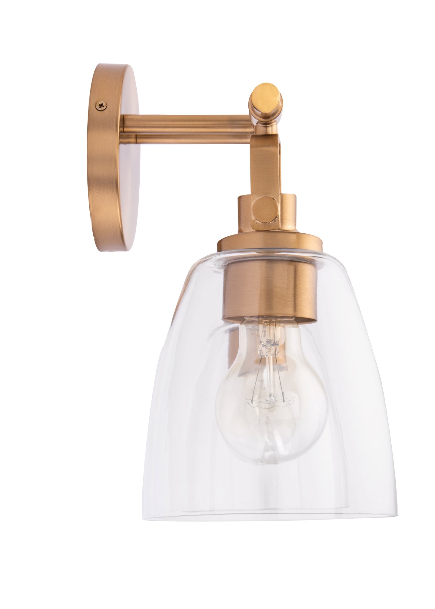 Brilliance Modern Farmhouse 3-Light Gold Vanity Light