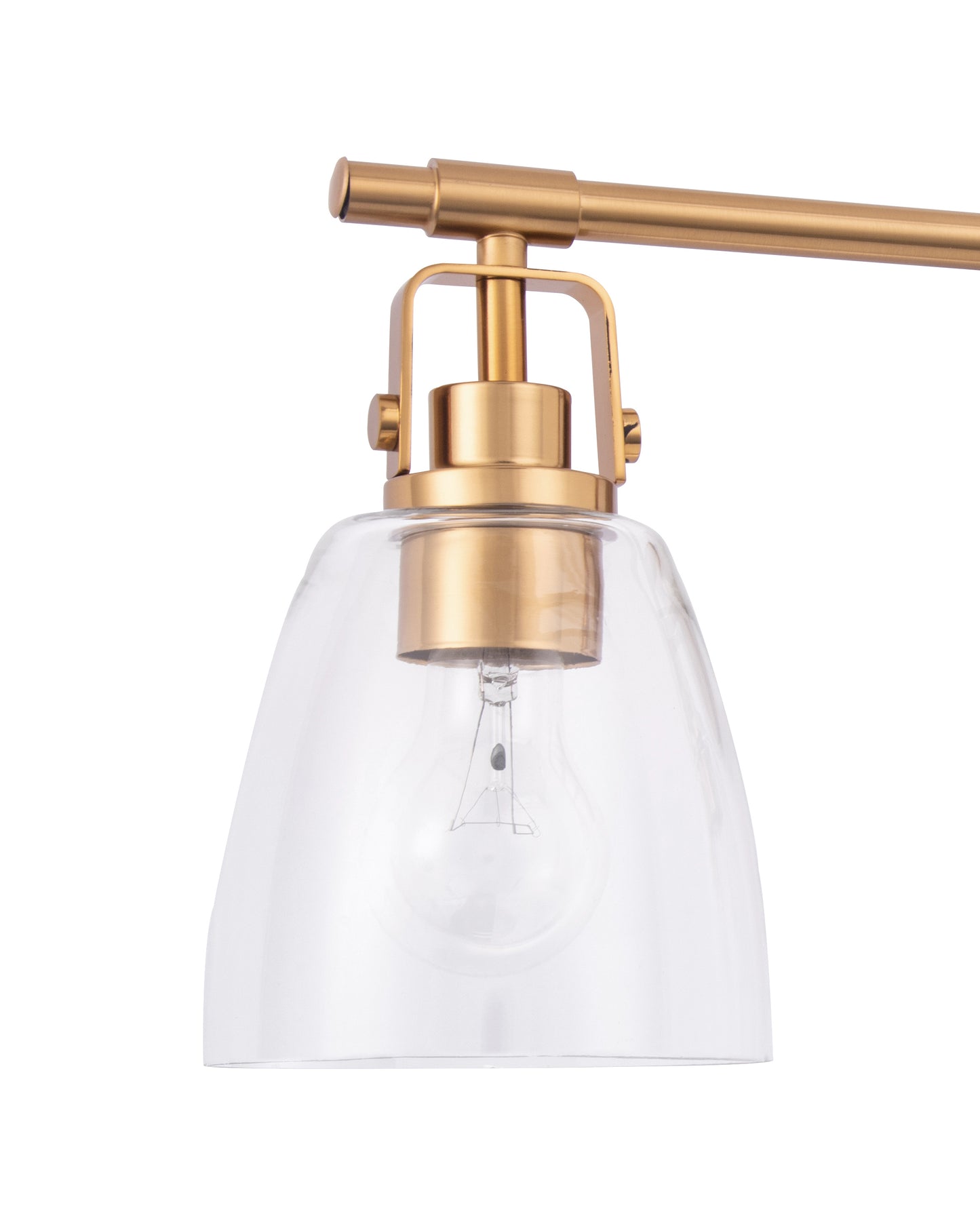 Brilliance Modern Farmhouse 3-Light Gold Vanity Light