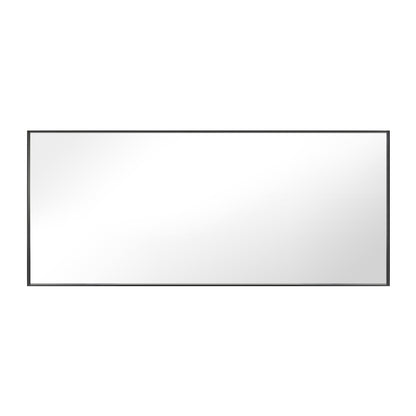 Reflections Sleek Modern 30x70" Black Aluminum Framed Wall Mirror