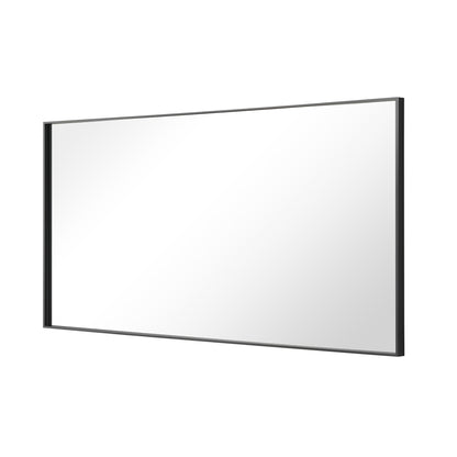 Reflections Sleek Modern 20x30" Black Aluminum Framed Wall Mirror