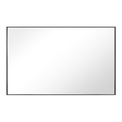 Reflections Sleek Modern 24x40" Black Aluminum Framed Wall Mirror