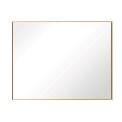 Reflections Sleek Modern 25.75x36" Gold Aluminum Framed Wall Mirror