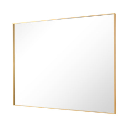 Reflections Sleek Modern 25.75x36" Gold Aluminum Framed Wall Mirror