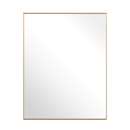 Reflections Sleek Modern 25.75x36" Gold Aluminum Framed Wall Mirror