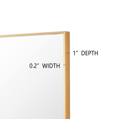 Reflections Sleek Modern 25.75x36" Gold Aluminum Framed Wall Mirror