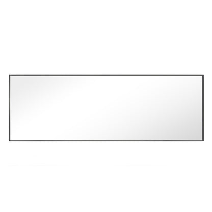 Reflections Sleek Modern 22x65" Black Aluminum Framed Wall Mirror