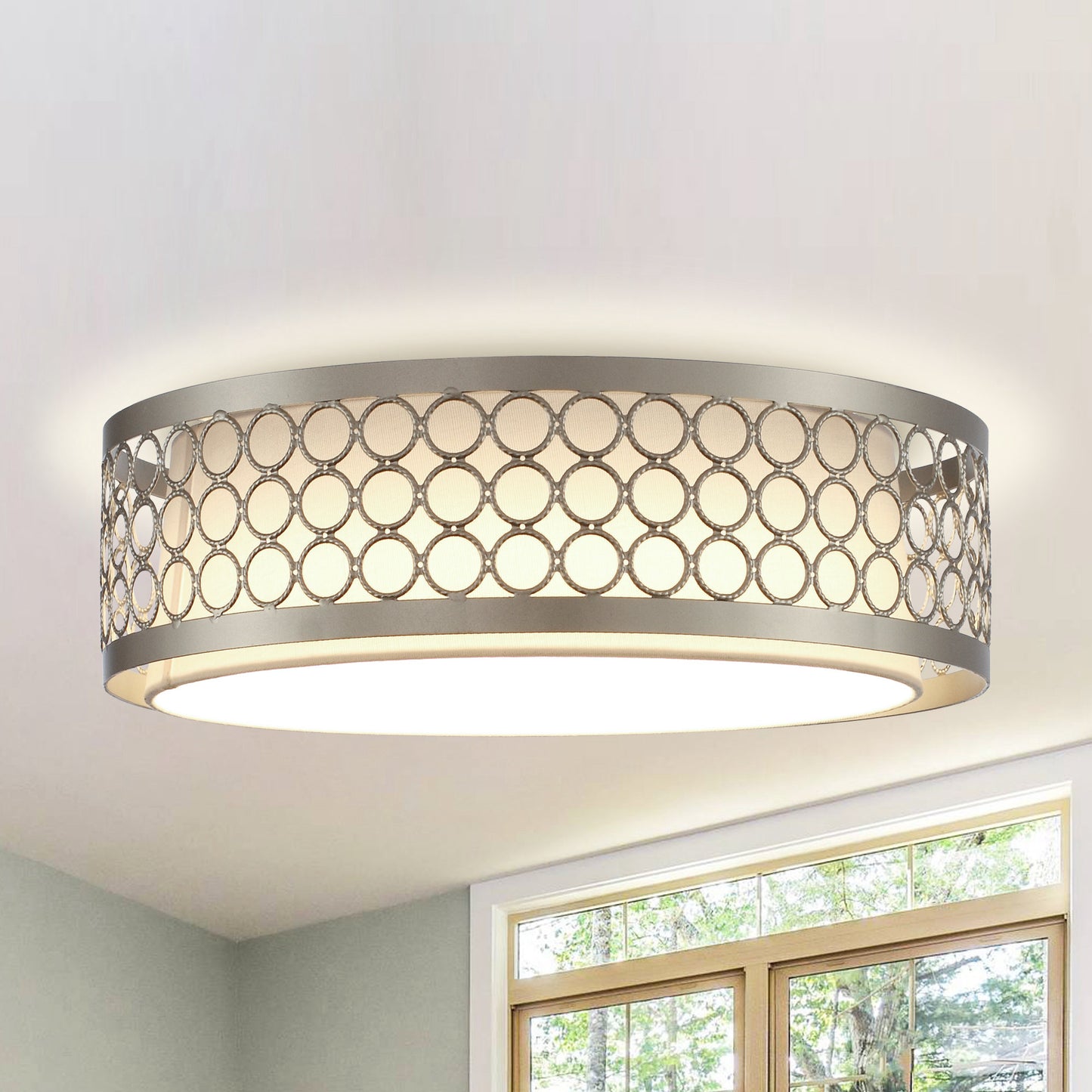 Lusteria 15" Modern LED Flush Mount Light