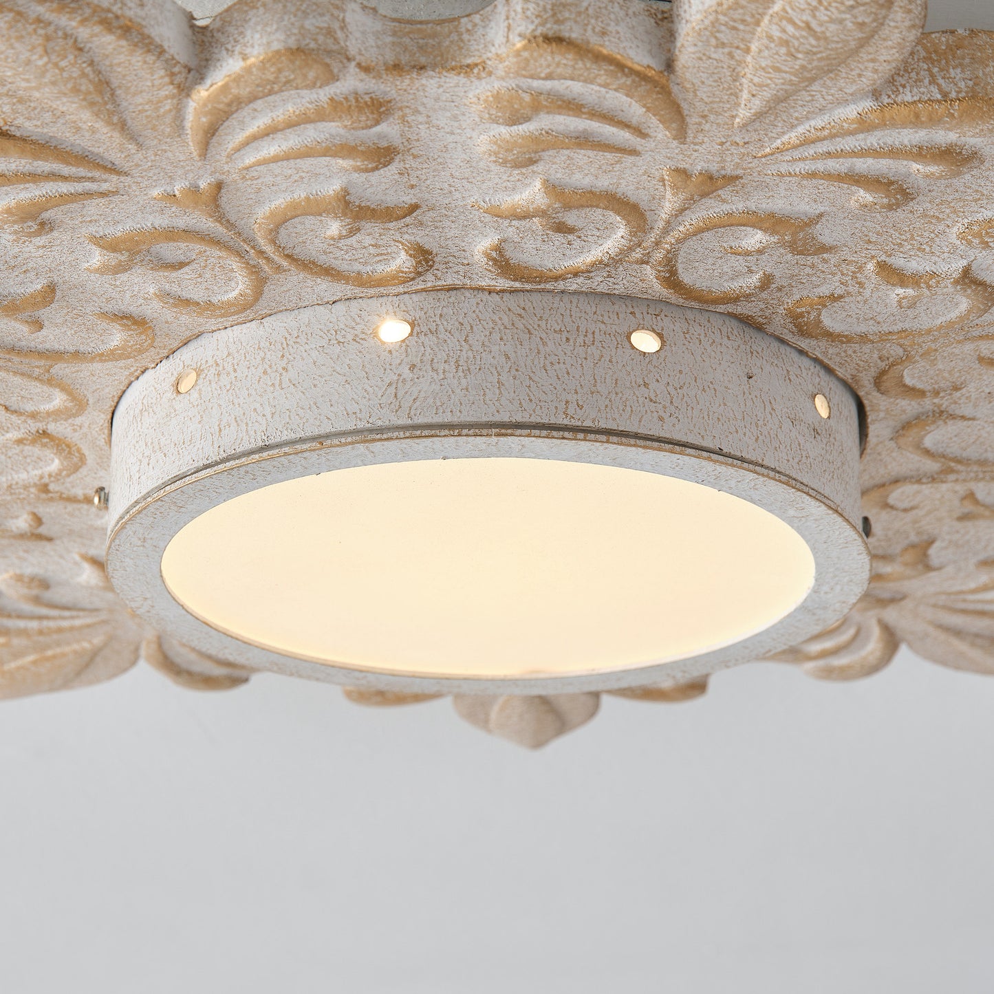 Lusteria 22" White Modern Sunburst Flush Mount LED Light