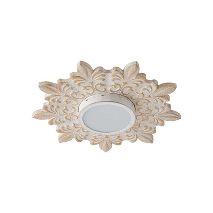 Lusteria 22" White Modern Sunburst Flush Mount LED Light