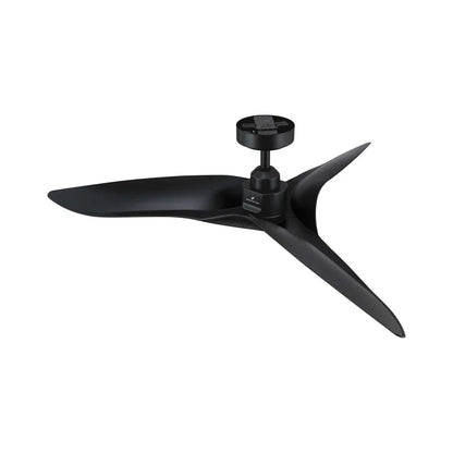 Platinum Breeze 52" Modern Matte Black Downrod Ceiling Fan