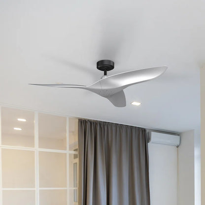 Platinum Breeze Modern 52" Silver Downrod Ceiling Fan