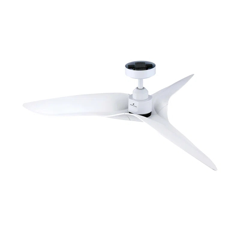 Platinum Breeze Modern 52" Matte White Downrod Ceiling Fan