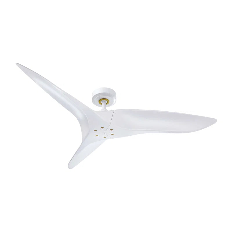 Platinum Breeze Modern 52" Matte White Downrod Ceiling Fan