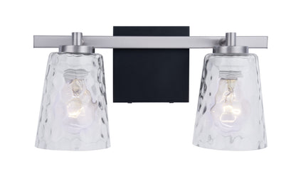 Radiance Modern 2-Light Nickel Vanity Light