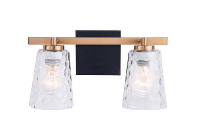 Radiance Modern 2-Light Gold Vanity Light