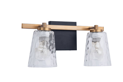 Radiance Modern 2-Light Gold Vanity Light