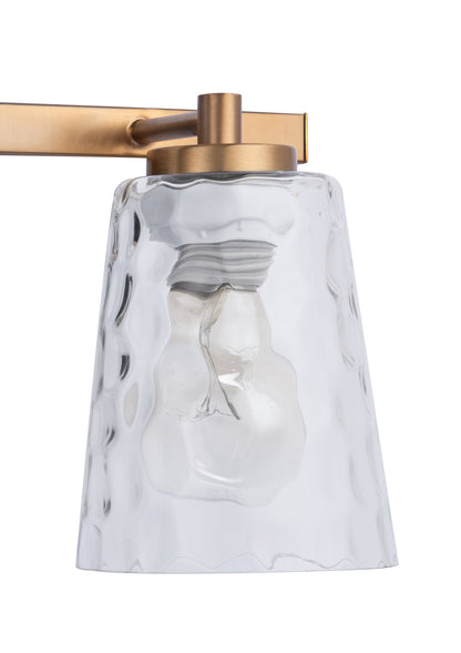 Radiance Modern 2-Light Gold Vanity Light